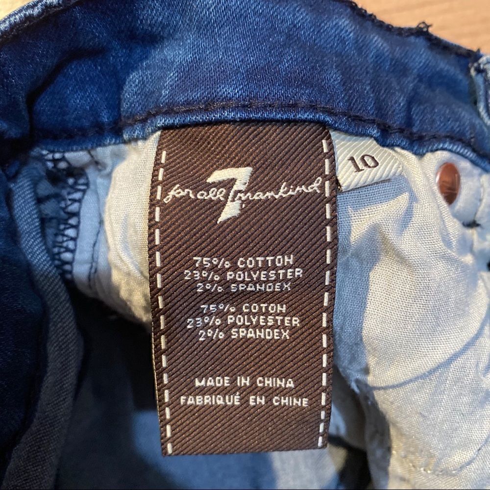‎7 for all mankind girls denim shorts - Picture 3 of 4